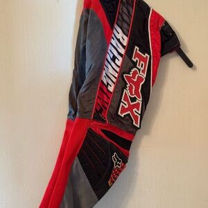 Fox Racing Men's Pants - Red and Black